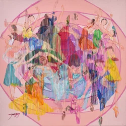 Movimento di danza colorato