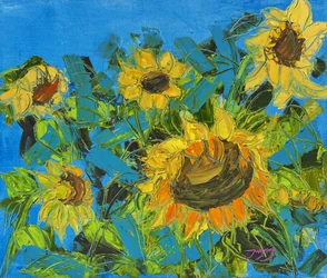 Girasoli dorati d