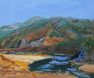 Fiume di montagna sereno