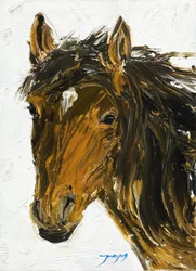 Ritratto di cavallo con texture