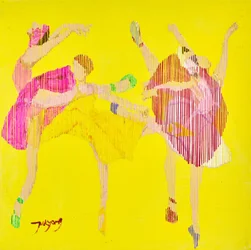 Figure vivaci di balletto