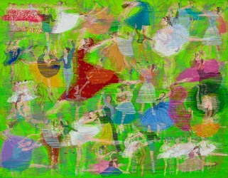 Movimenti di danza pieni di energia