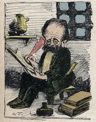 Affare Dreyfus - "In uscita prossimamente: LE MIE PRIGIONI (riferimento al processo fatto a Emile Zola per la sua posizione nel caso di Alfred Dreyfus e la sua critica alla giustizia militare)
