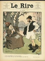 Illustrazione di Abel Faivre per la copertina di Le Rire, 30/05/08 - Il satiro