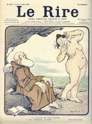 Illustrazione di Abel Faivre (1867-1945) per la copertina di The Laughter, No. 331
