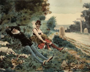 Un parigino e un picardy seduti sull