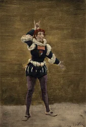 Nazdecabre comunica con Panurge tramite segni. Pantagruel. illustrazione di Jules Garnier. In "Rabelais e l
