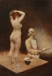 Papa Calixte, barbiere. Pantagruel. Illustrazione di Jules Garnier. In "Rabelais e le opere di Jules Garnier".