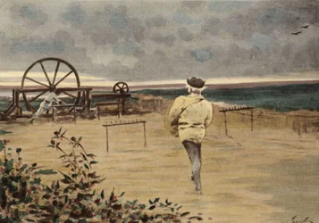 Preparazione della pianta chiamata Pantagruelion. Pantagruel. Illustrazione di Jules Garnier. In "Rabelais e l