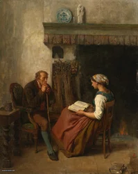 Jules Breton, 1865 - Lettura