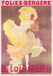 Poster pubblicitario di Loie Fuller (1862-1928) al Folies Bergere