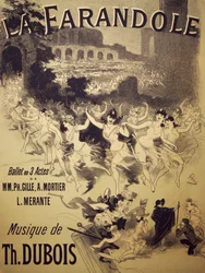 Poster per La Farandole, balletto di Gille, Mortier e Merante, musica di Dubois, Theatre National de l