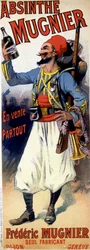 Poster per assenzio Mugnier - di Jules Cheret