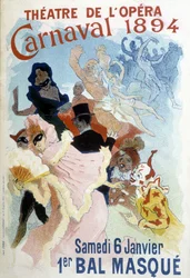 Poster di Cherret per il Carnevale del 1894 al Teatro dell