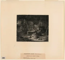 Interno di un Cottage Olandese, da "Incisioni di Quadri nel Metropolitan Museum, New York"