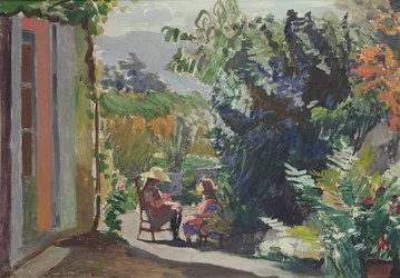 Il giardino illuminato dal sole