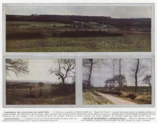 Panorama delle alture di Saint-Prix, Montgivroux, Route de Mondement a Montgivroux