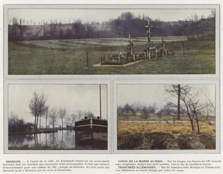 Sermaize, Canal de la Marne au Rhin, Trincee tedesche