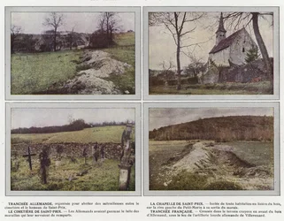 Trincea Tedesca, La Cappella di Saint-Prix, Il Cimitero di Saint-Prix, Trincea Francese