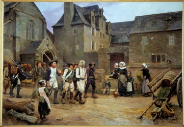 Rivoluzione francese: "Les revolts de Fouesnant" Rappresentazione del caso Nedelec, legato all