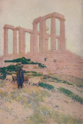 Il Tempio di Poseidone e Atena a Sunium, 1913
