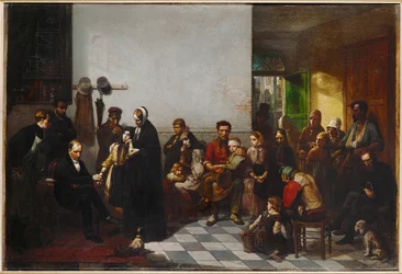 Il medico dei poveri (dipinto su tela)