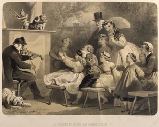 Il Teatro Guignol, Champs-Elysees, inciso da Claude Regnier, Bettanier e Morion