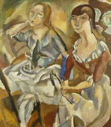Giovani Donne a un Tavolo (c.1915-1919)