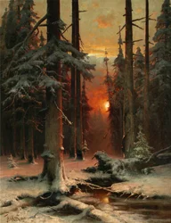 Neve nella foresta, 1885