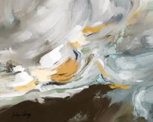 Paesaggio astratto e fluido