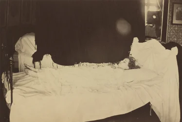 Studio sul letto di morte di Adeline Grace Clogstoun, 1872 (foto)