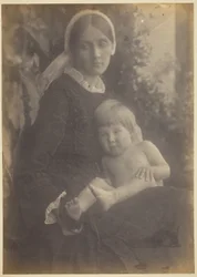 Mrs. Herbert Duckworth con Gerald Duckworth
