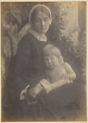 Mrs. Herbert Duckworth con Gerald Duckworth, 1872