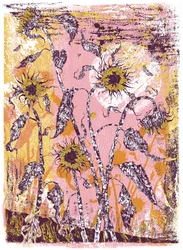 son sine sole iris, 2016 (screen print)