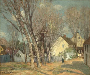 Windham Village, 1913-14 circa (olio su pannello di mogano)