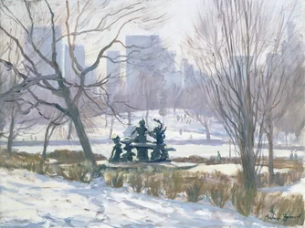 La statua di Alice nel Paese delle Meraviglie, Central Park, New York, 1997