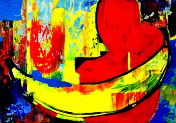 Abbraccio alla banana rossa