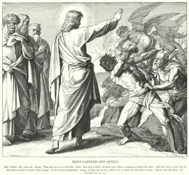 Gesù scaccia i demoni (incisione)