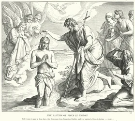 Il battesimo di Gesù nel Giordano (incisione)