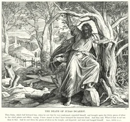 La morte di Giuda Iscariota (incisione)