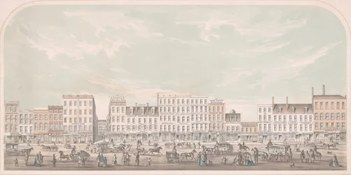 Broadway, New York da Canal a Grand Street, lato ovest, 1856