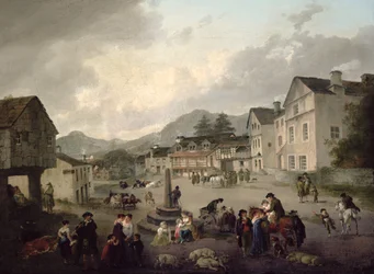 La piazza del mercato ad Ambleside