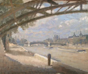 Sotto il Pont des Arts, Parigi. Mezzogiorno