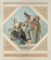 Brunilde e Hagen, illustrazione per 