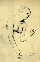Donna semi-nuda, 1821