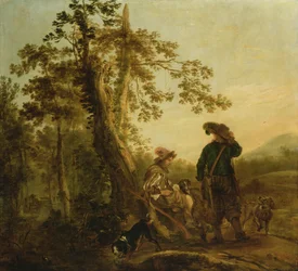 Cacciatori a riposo, 1652