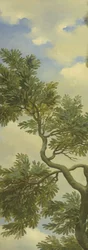 Paesaggio arcadico con un viaggiatore