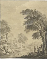 Paesaggio con strada