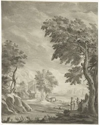 Paesaggio con strada