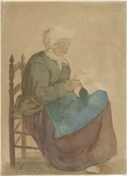 Vecchia donna che legge